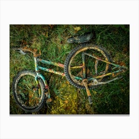 Old Bike Metal Print Canvas Print