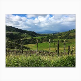 Lush Views in Costa Rica during Rainy Season Canvas Print