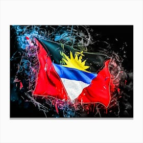 Flag Of Antigua And Barbuda Canvas Print
