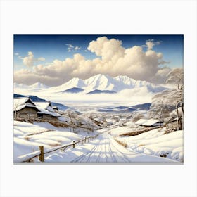 Default Snowfall At Hokkaido 1 Canvas Print