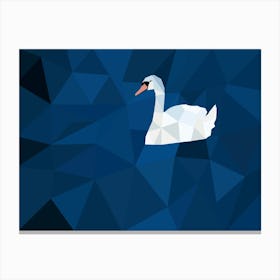 Abstract Swan Canvas Print