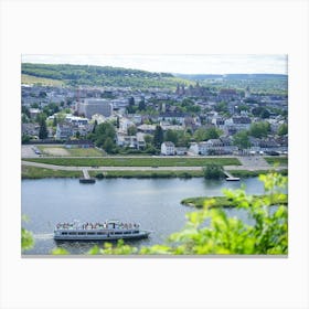 Mosel Panorama In Trier Canvas Print