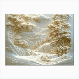 Beautiful 3d Landscapes 2 Canvas Print