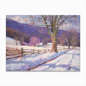 Winter Road 3 Canvas Print