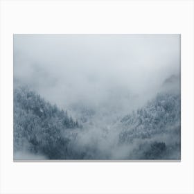 Foggy mountains | Moody | Austria Canvas Print
