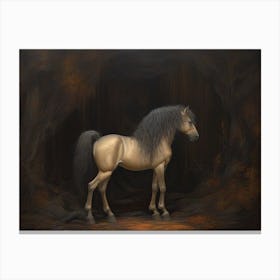 Black Horse 6 Canvas Print