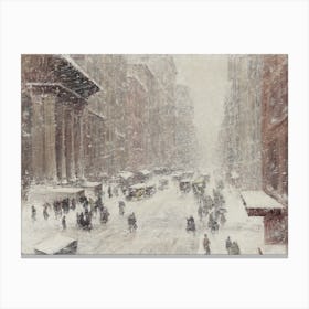 Winter In New York Wall Art Prints Canvas Print
