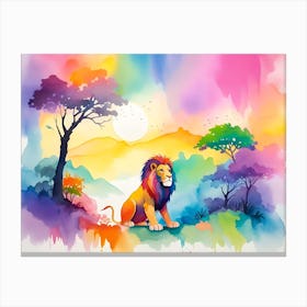 Lion Painting 39 Canvas Print