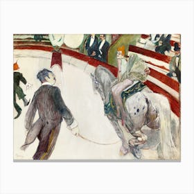 Equestrienne (At The Cirque Fernando), Henri de Toulouse-Lautrec Canvas Print