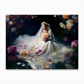Sdxl 09 Photo Realistica Graceful European Bride In A Beautif 1 Canvas Print