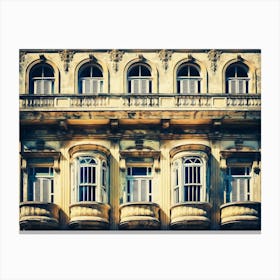 Balconies Of Havana Canvas Print