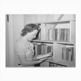 Librarian Of The Small Lending Library At The Casa Grande Valley Farms, Pinal County, Arizona By Russell Lee Canvas Print