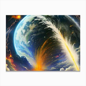 Planet Is About To Explode Canvas Print