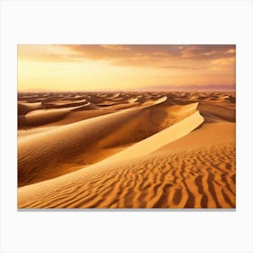 Sunset In The Desert 16 Canvas Print