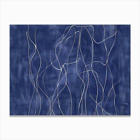 'Blue Lines' Canvas Print