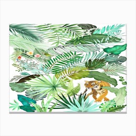 Jungle Tiger 04 Canvas Print