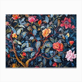 Contemporary Artwork Inspired By William Morris 11 Canvas Print