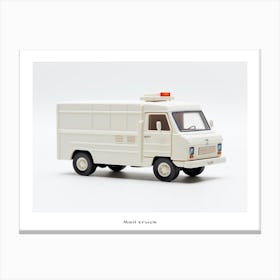 Toy Car Mail Truck Poster Canvas Print