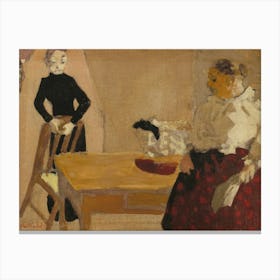 The Conversation (1891) By Edouard Vuillard Canvas Print