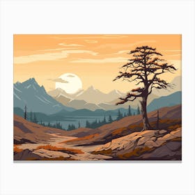 Landscape Painting 4 Canvas Print