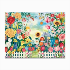 Garden Scene Canvas Print