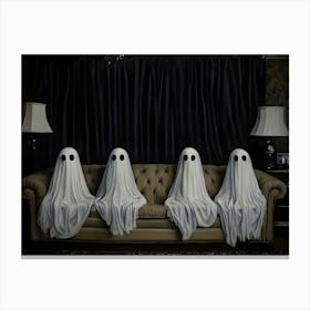 Ghosts On A Couch Canvas Print