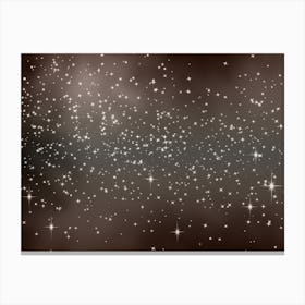 Tan And Grey Tone Shining Star Background Canvas Print