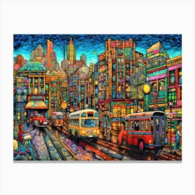 Vancouver Hustle - Cityscape Canvas Print