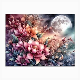 Lotus Flower Painting 11 Canvas Print