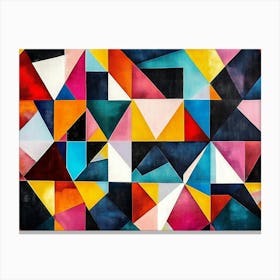 Abstract Geometric Painting 1 Canvas Print