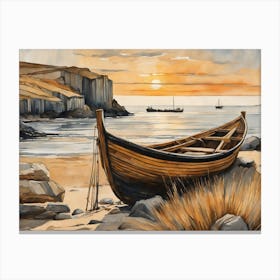 European Coastal Painting (17) Canvas Print