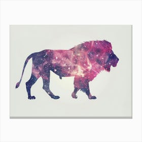 Lion In Space 1 Canvas Print