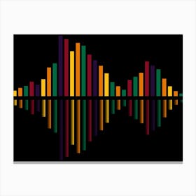 Rhythm of the Music Colorful Canvas Print