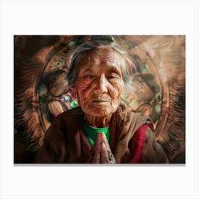 Shantiva zaga Praying and sharing love Canvas Print