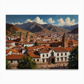 Cusco City Canvas Print