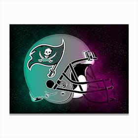 Tampa Bay Buccaneers Helmet Style Canvas Print