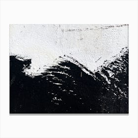 Abstract Black And White Painting 1 Canvas Print