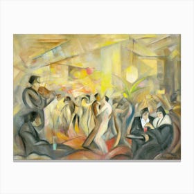 Parísien Cafe by Zolo Palugyay (1930) Canvas Print