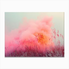 Pink Smoke Canvas Print