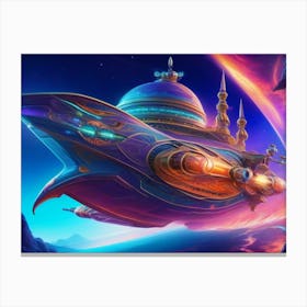 Spaceship From Another Planet Canvas Print
