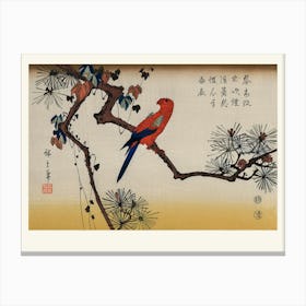 Parrot On A Branch 11 Canvas Print