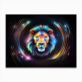 Abstract Lion 1 Canvas Print