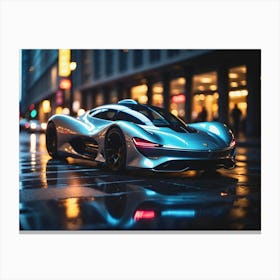 Futuristic Sports Car 2 Canvas Print