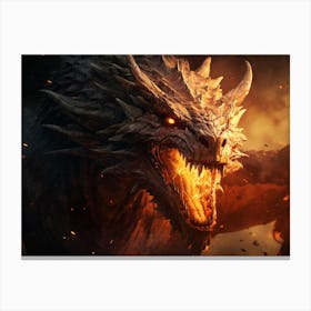 Dragon Of Fire Canvas Print
