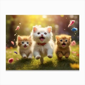 Cute Kittens 1 Canvas Print