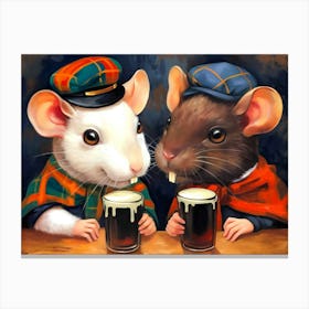 Scottish Mice Canvas Print