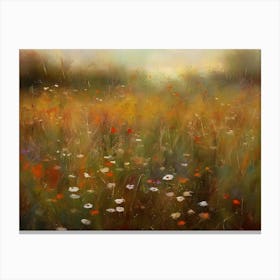 Poppies In The Meadow Canvas Print