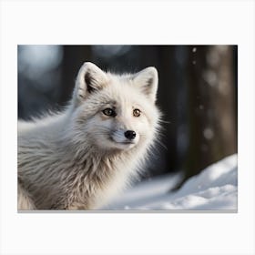 Arctic Fox 5 Canvas Print