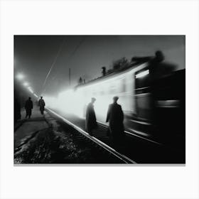 Catch The Night Train Canvas Print