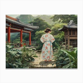 Asian Woman 6 Canvas Print